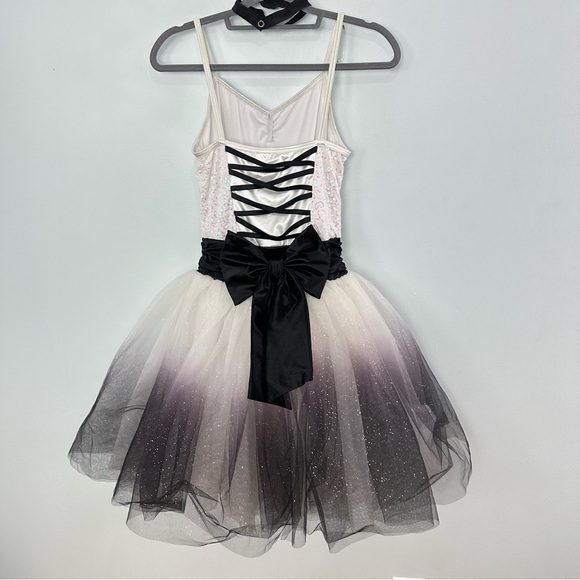 Weissman Small Adult The Great Secret White & Black/Dark Purple Ombre' Tutu - Picture 2 of 11
